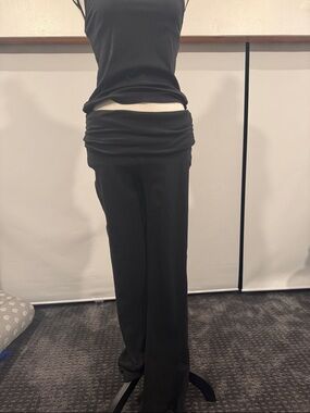 FP Movement by Free People Black Fold-Over Waist Leggings